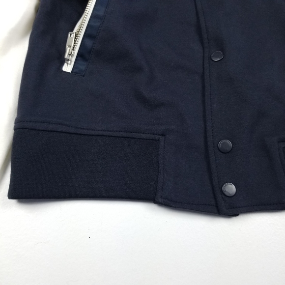 Kai-aakmann NWT Unisex Jacket Size Small Navy Zipper Detail - Picture 6 of 13